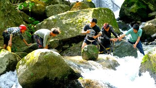 Fishing in the upper Himalayan River of Nepal [upl. by Iruam]