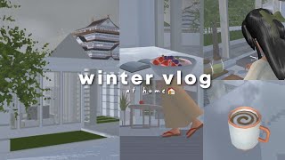 a day in my life☕️  winter vlog🌨  sakura school simulator [upl. by Driscoll416]