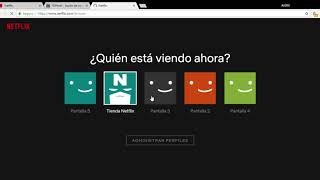 Administrar Perfiles Netflix [upl. by Ycram]