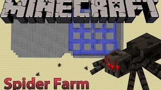 Minecraft Tutorial SpiderOnly Mob Farm NO SPAWNER NEEDED Works in 119 [upl. by Hammer]