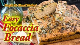 Focaccia bread made easy at home [upl. by Redep]