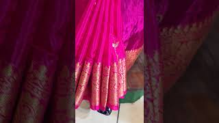 25 January 2025 sareefashion saree silksaree partywear handworkethnicweartrending viralvideo [upl. by Murielle]