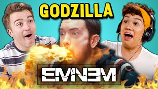 Eminem  Godzilla ft Juice WRLD  Adults React [upl. by Ylrehc]