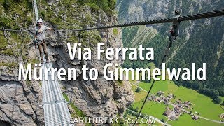 Life on the Edge  Via Ferrata Mürren to Gimmelwald [upl. by Aivatnuhs]