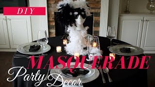 DIY  Masquerade Party Decoration Ideas  Masquerade Centerpiece [upl. by Monti]