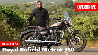 Royal Enfield Meteor 350 road test review  promises more than just a new cruiser  OVERDRIVE [upl. by Minda]