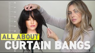 How To Cut and Style Curtain Bangs [upl. by Sello592]