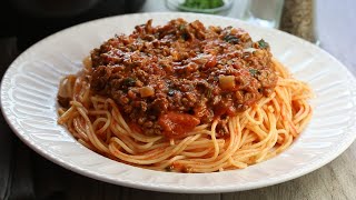 Quick amp Easy Spaghetti Bolognese [upl. by Anialam]