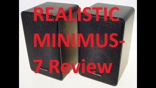 Radioshack Realistic Minimus7 Speaker Review [upl. by Thomajan]