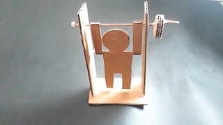 Como fazer um boneco de papelão  DIY Pullup Man from Cardboard [upl. by Dnarb]