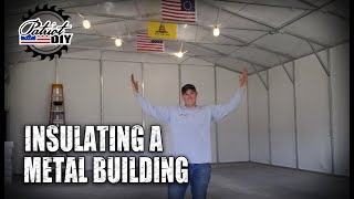 How To Insulate A Metal Building  Double Bubble Foil Insulation [upl. by Auqinahc]