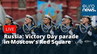 Russia Victory Day parade in Moscows Red Square  LIVE [upl. by Glad]