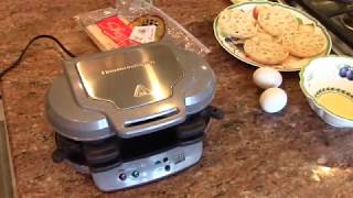 Hamilton Beach Dual Breakfast Sandwich Maker [upl. by Atikram241]