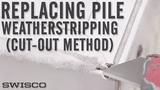 How to Cut Out Pile Weatherstripping [upl. by Anital]