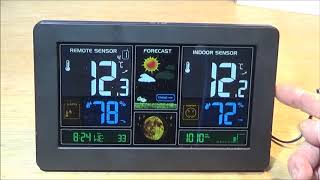 The Smart Digital Wireless Color LCD Barometric Weather Station [upl. by Kerred862]