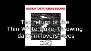 Station to Station  David Bowie  Lyrics [upl. by Lehcer]