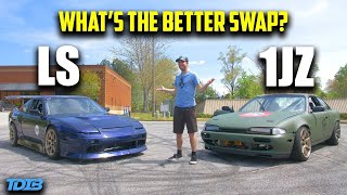 1JZ vs LS  Whats the Better Engine Swap In Depth Comparison [upl. by Nosretep586]