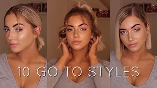 HOW I STYLE MY SHORT HAIR  Katherine Rose [upl. by Dazhehs]