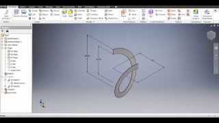 Autodesk Inventor 2016 Spiral amp Flat Pattern [upl. by Ishmul709]