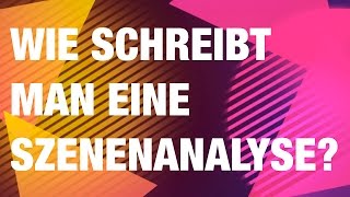 Wie schreibt man eine Szenenanalyse  Dramenanalyse [upl. by Lenrad]