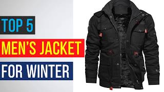 Top 5 Mens Jacket  Winter Jacket for Men [upl. by Atillertse]