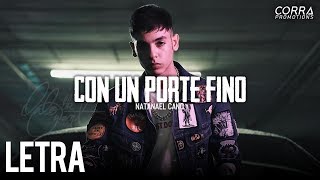 LETRA Iniciales AL “Porte Fino”  Natanael Cano 2019 [upl. by Siuqram]