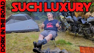 Eight Motorcycle Camping Gear Luxuries Worth The Space In Your Luggage [upl. by Odrarebe]