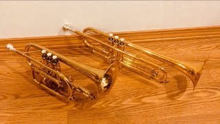 Trumpet vs Cornet  Comparison and Demonstration [upl. by Naquin]