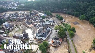 Catastrophic’ flooding hits western Germany leaving dozens dead [upl. by Esac770]