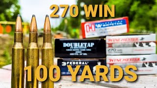 270 Win  100 Yard AMMO TEST [upl. by Oguh839]