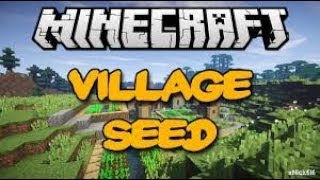 Minecraft 1122 seed VILLAGE AT SPAWN SUBMERGED END PORTAL ROOM [upl. by Adnwahs]