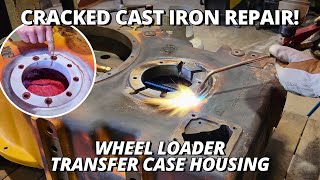 Challenging CRACKED Cast Iron Housing Repair  Flame Spray Welding [upl. by Lyssa]