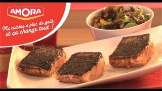 Pavé de saumon laqué au ketchup  750g [upl. by Yekcor664]