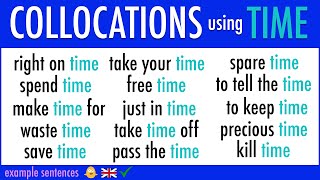 19 Collocation Words with TIME used in Daily English Conversations  FLUENT ENGLISH [upl. by Damour679]