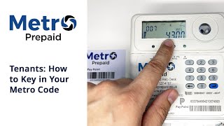 Tenants How to Key In Your Metro Code [upl. by Plato]