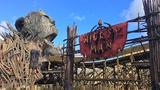 Alton Towers Wicker Man Off Ride amp Queueline Walkthrough [upl. by Terrab94]