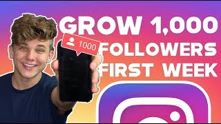 HOW TO GAIN 1000 ACTIVE FOLLOWERS ON INSTAGRAM IN 1 WEEK 2019 GROWTH HACKS [upl. by Burrton]