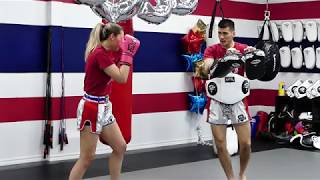 Womens Muay Thai Demonstration [upl. by Tandy]