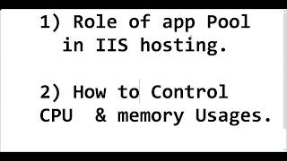 IIS Application Pool [upl. by Tad]