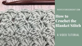 Blanket Stitch  How to Crochet [upl. by Castra501]