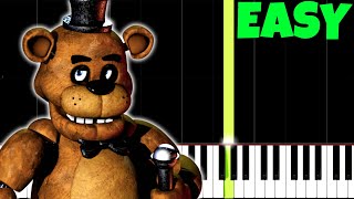 Five Nights At Freddys Theme Song Easy Piano Tutorial SynthesiaSheet Music [upl. by Fesuy]