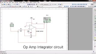 Op amp integrator circuit design and simulation in Multisim [upl. by Anemolif]