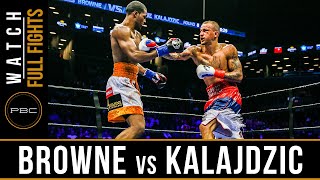 Browne vs Kalajdzic FULL FIGHT April 16 2016  PBC on NBC [upl. by Lebam]