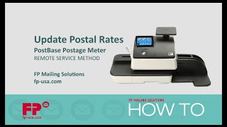 Update Rates on PostBase Postage Meter via Remote Service [upl. by Lehrer]