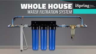 iSpring Whole House Water Filter Systems DIY Installation [upl. by Yc]