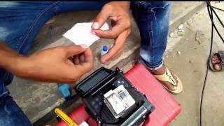 How to splice broken optical fiber cable practically [upl. by Ailefo993]