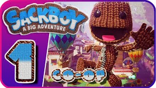 Sackboy A Big Adventure Walkthrough Part 1 • CoOp • PS4 PS5 [upl. by Dugas]