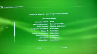 tuto Comment mettre internet sur sa PS3 a laide dun cable ETHERNET [upl. by Ticon635]