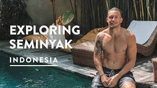 DISCOVERING SEMINYAK BALI  THINGS TO DO HOTELS amp RESTAURANTS  Travel Vlog 129 2018 [upl. by Illib652]