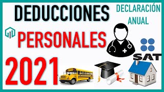 Deducciones Personales para 2021  Declaración Anual 2020 [upl. by Inus326]